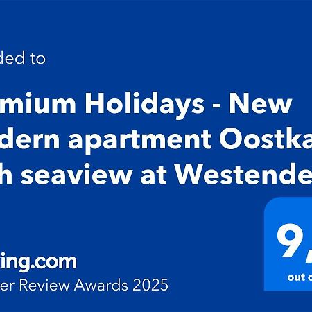Premium Holidays - New Modern Apartment Oostkant With Seaview At Westende มิดเดิลแกร์เกอ ภายนอก รูปภาพ